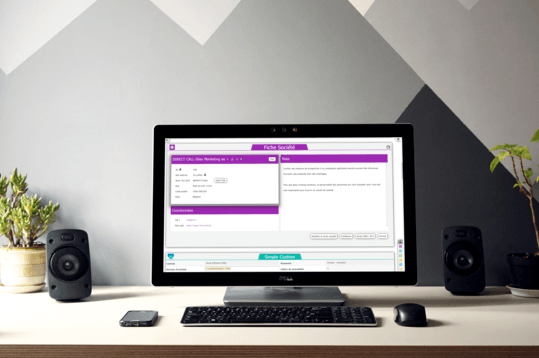 la fiche société dans le CRM